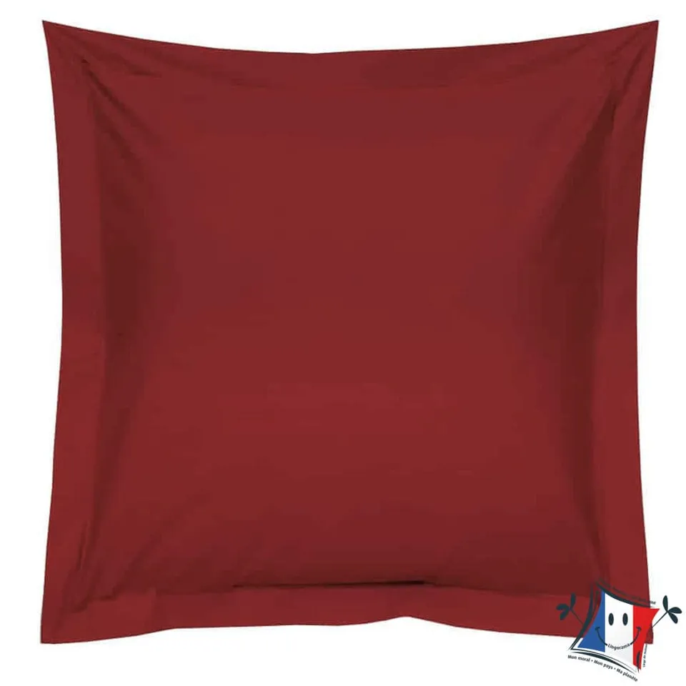 Lingorama taie oreiller 65x65 percale coton 80 fils unie