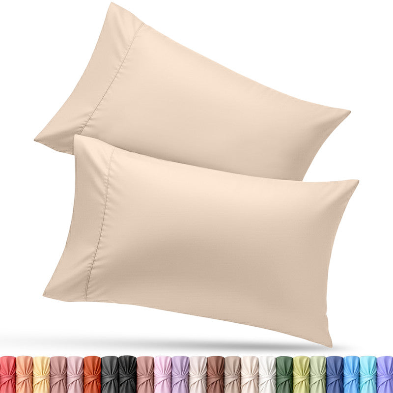 Utopia Bedding Microfiber Taie d’oreiller Queen Blanc Lot 2 microfibre