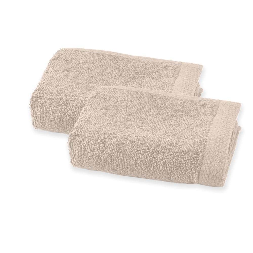 Lingorama Serviette invité 30x50 éponge coton 600 g lot de 2