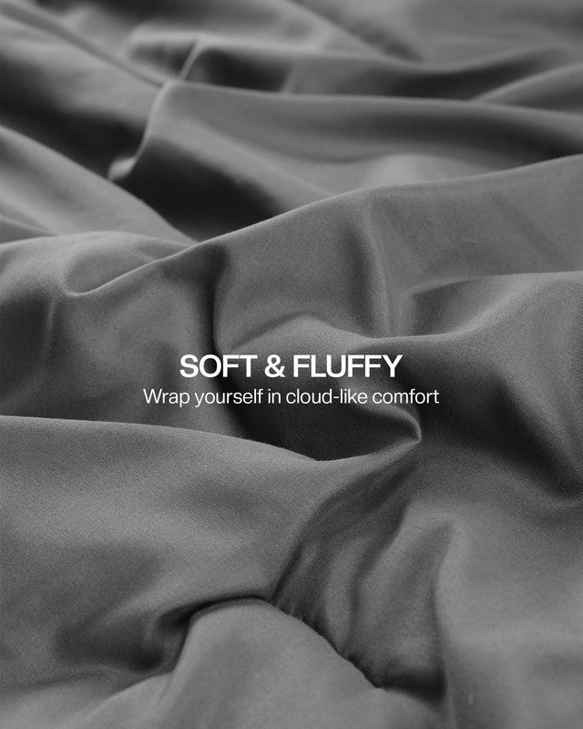 Utopia Bedding Comforters Parure couette Queen grise 3p