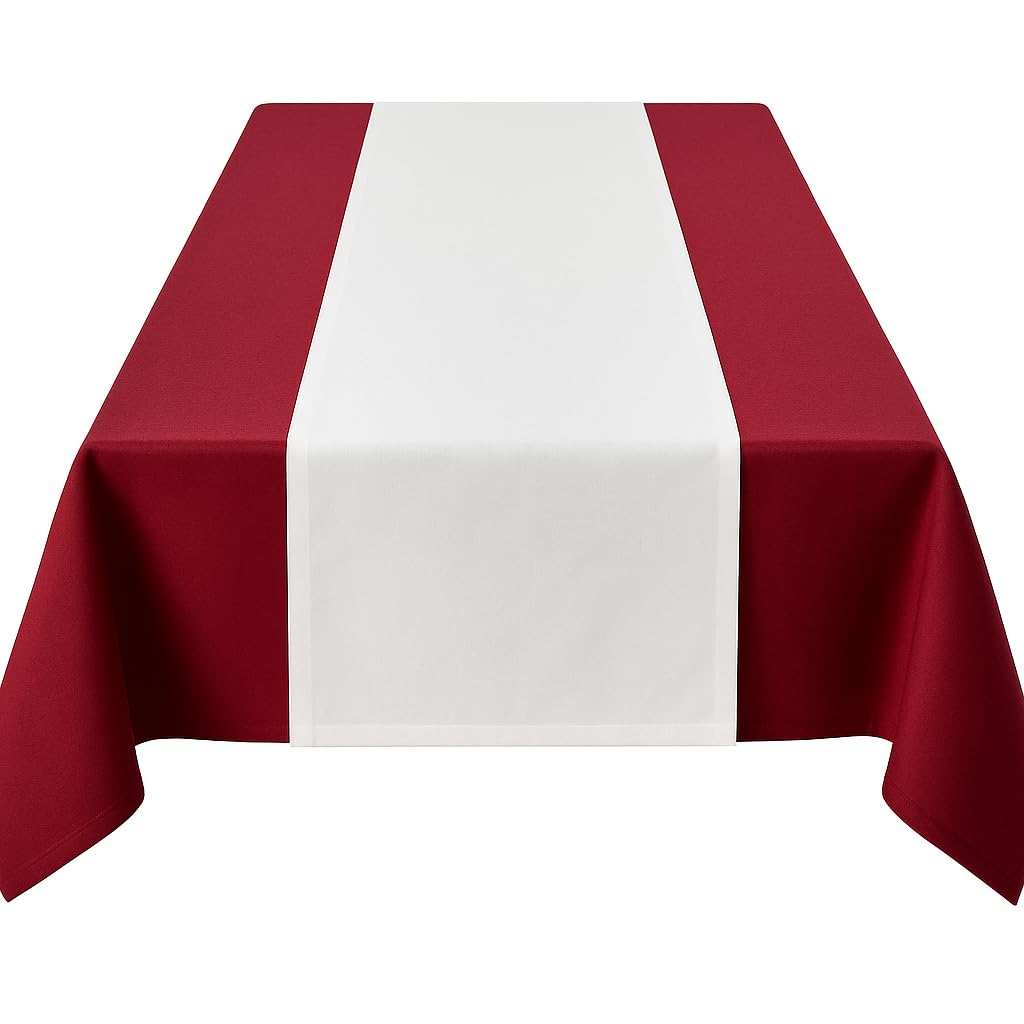 Texpot Tischläufer chemin de table 40x220 cm blanc coton
