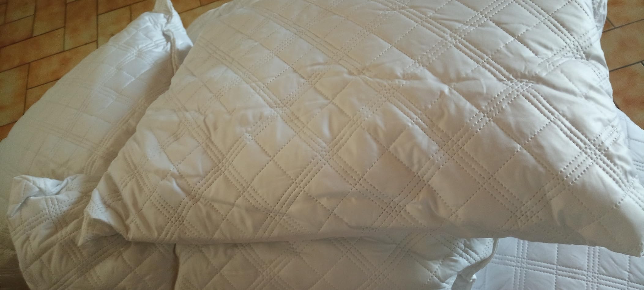 Promo Linge Oreillers mémoire forme 50x70 lot 2 cervicales
