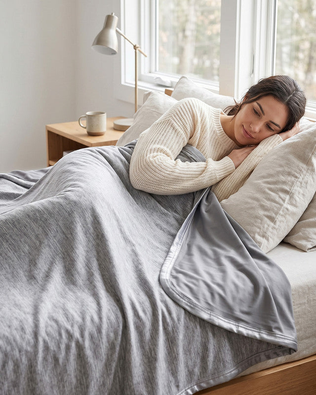 Utopia Bedding Blankets couverture été Queen gris froid