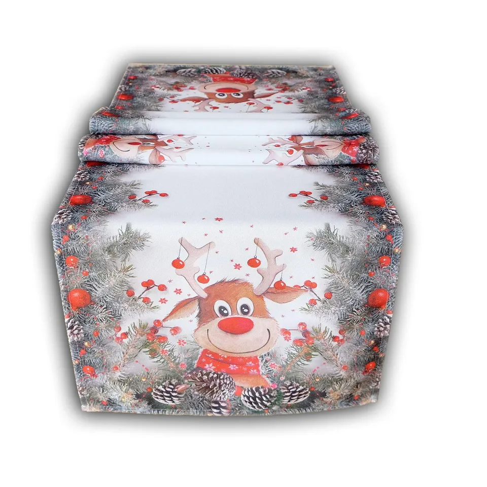 TEXPOT Tischläufer chemin de table 40x140 cm élan nez rouge