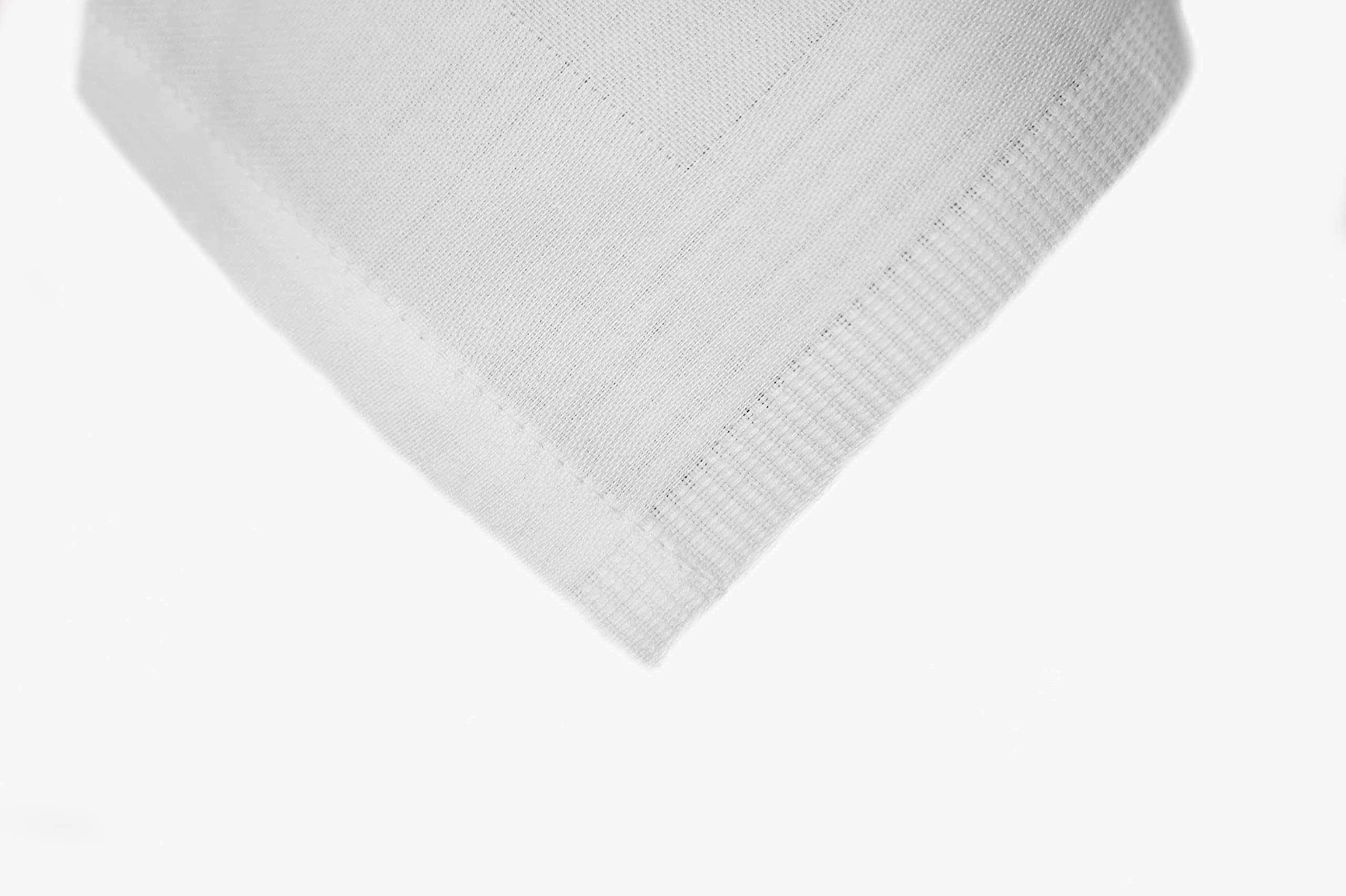 Texpot Tischdecken Nappe Coton Blanc 80x80 Bord Satin
