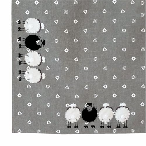 TEXPOT Tischläufer chemin de table 40x140 mouton Pâques