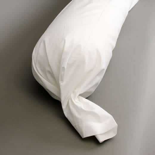Lingorama Literie Protège-traversin coton blanc 140 cm