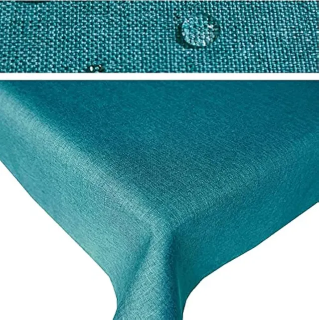 TEXPOT Gartentischdecken Nappe jardin ovale 135x180 bleu pétrole