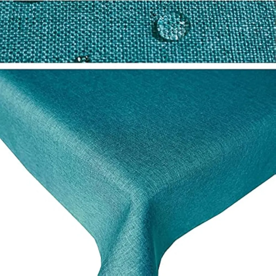 TEXPOT Gartentischdecken Nappe jardin ovale 135x180 bleu pétrole