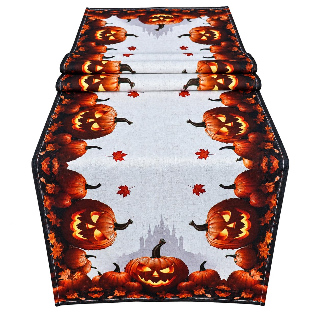 TEXPOT Tischdecken nappe Halloween 90x40 citrouille polyester