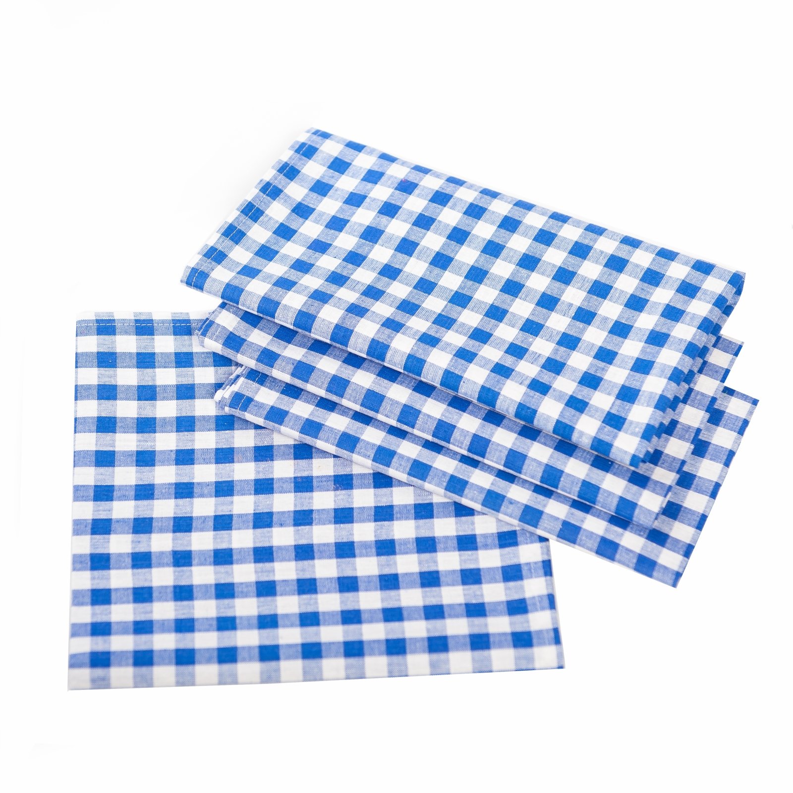 TEXPOT Tischdecken nappe carreaux bleu-blanc 100x140 coton