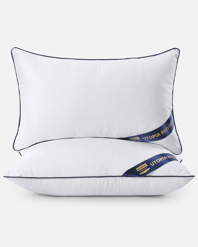 Utopia Bedding Pillows Insert Coussin 18x18 Blanc Lot 2 polyester