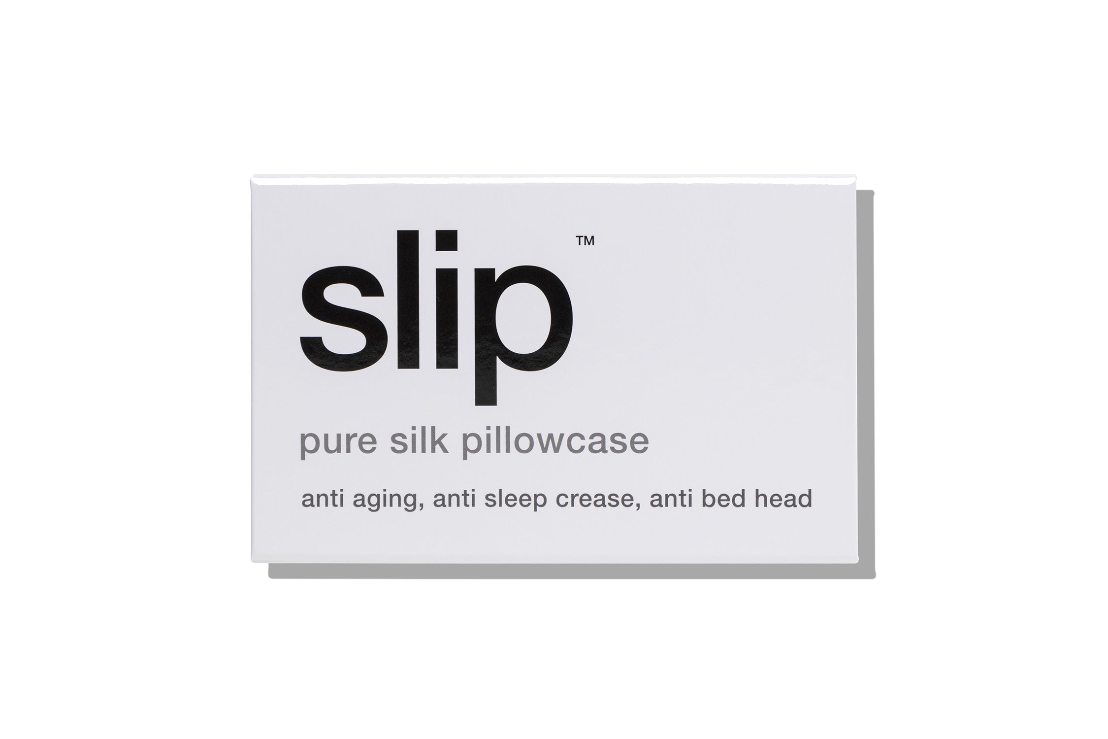Slip Queen taie d'oreiller soie blanche 51x76 cm
