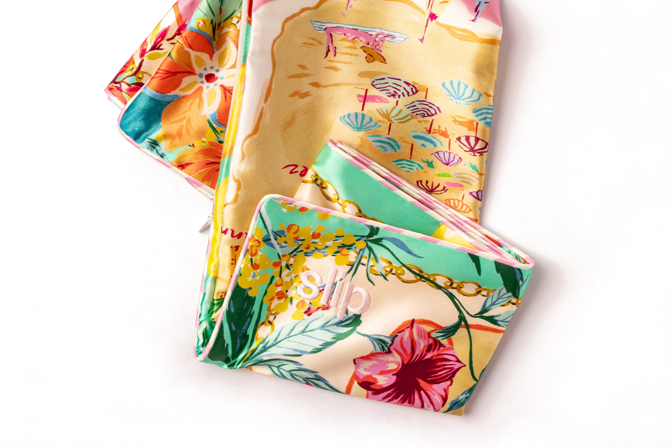 Slip Queen Zippered Pillowcase taie d'oreiller Beach Club 51x76