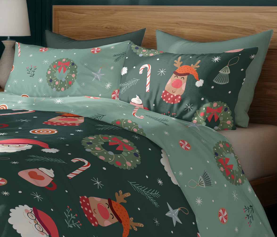 TEXPOT Bettwäsche parure de lit 140x200 cm microfibre hiver