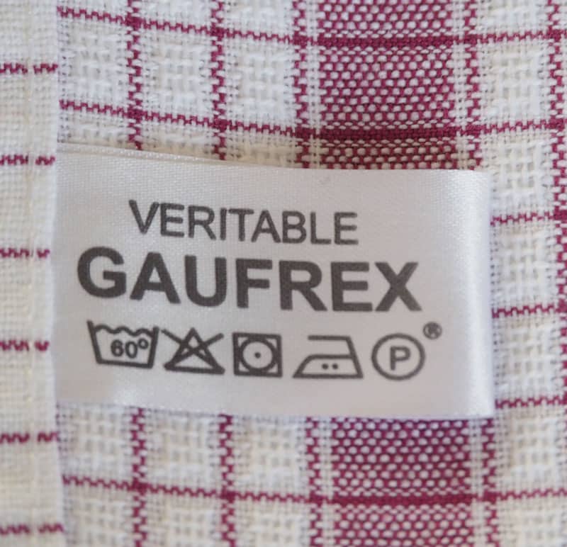 Gaufrex torchon coton carreaux 50x70 lot 6