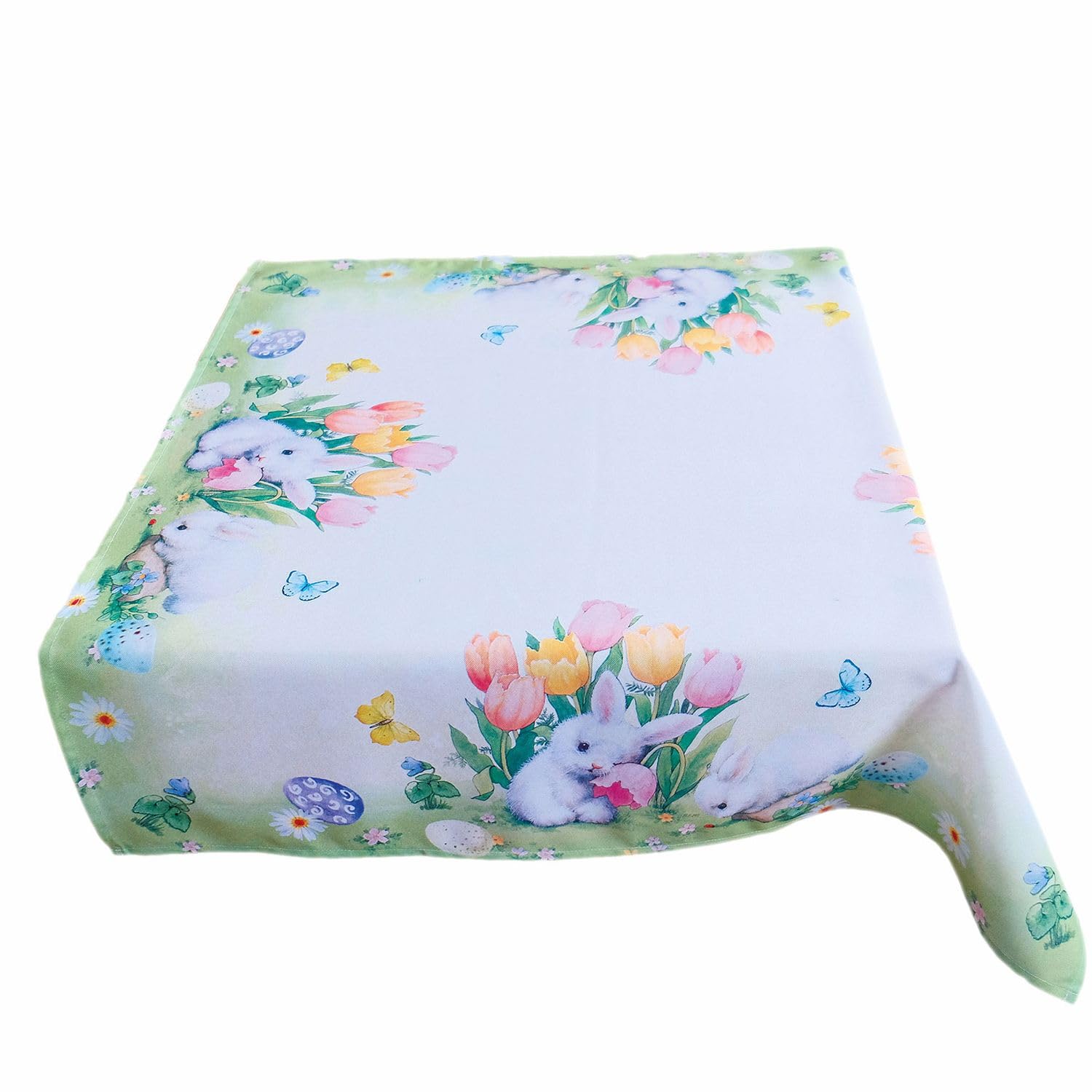 Texpot Tischdecken nappe 85x85 cm lapin Pâques imprimé