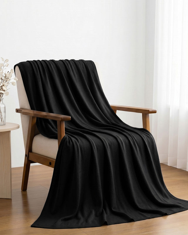 Utopia Bedding Blankets Plaid jersey Queen gris polyester