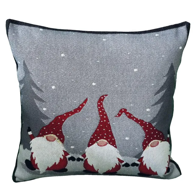 Texpot Kissenhüllen housse coussin 40x40 cm lutin sapin