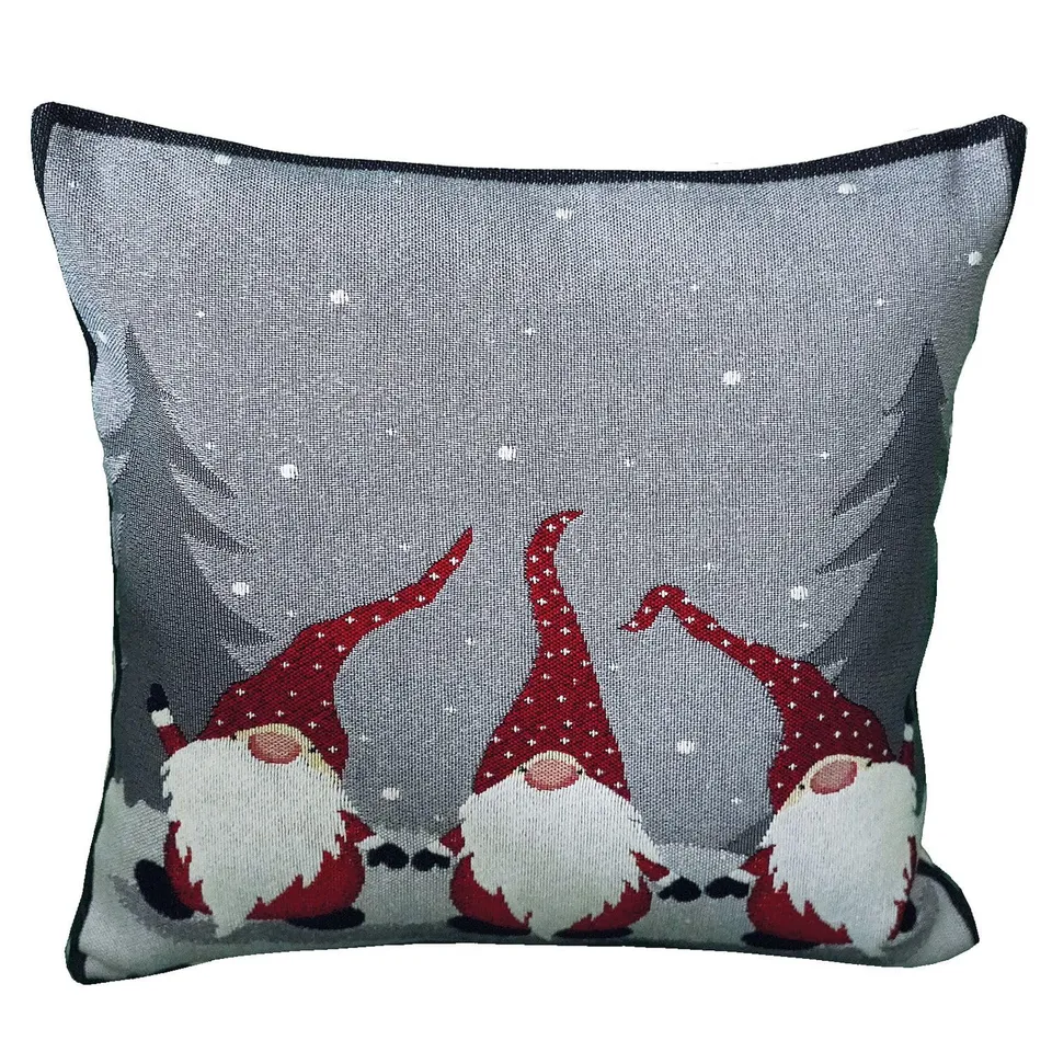 Texpot Kissenhüllen housse coussin 40x40 cm lutin sapin