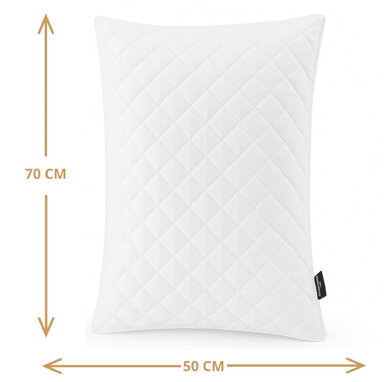 Promo Linge Oreillers mémoire forme 50x70 lot 2 cervicales