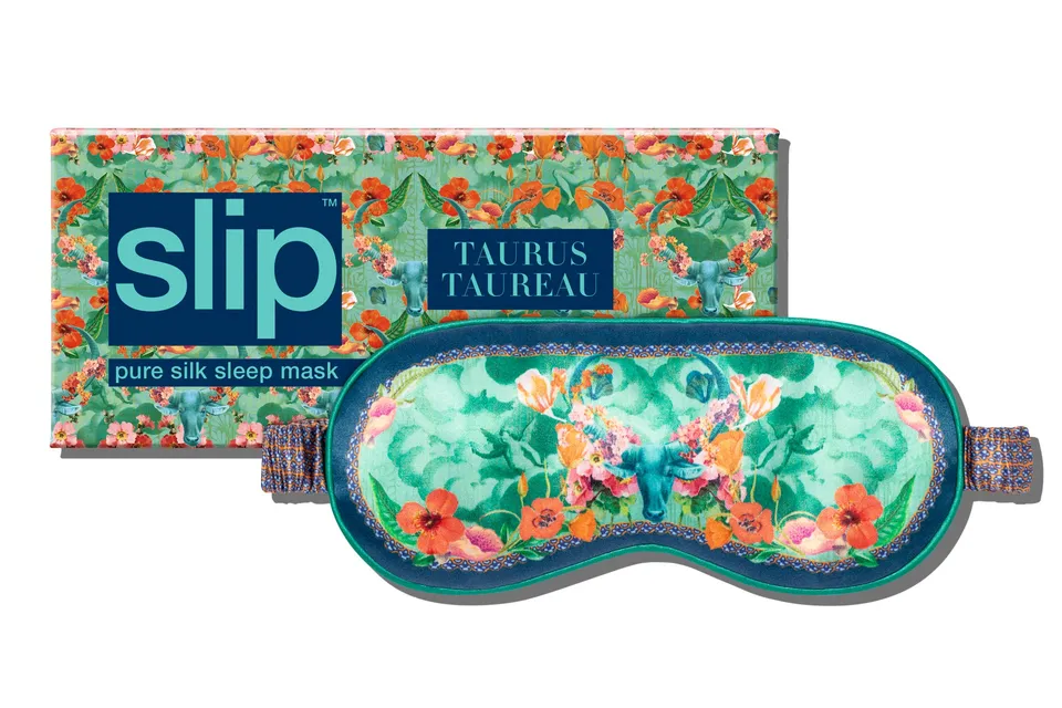 Slip Zodiac Taurus masque sommeil soie signe taureau