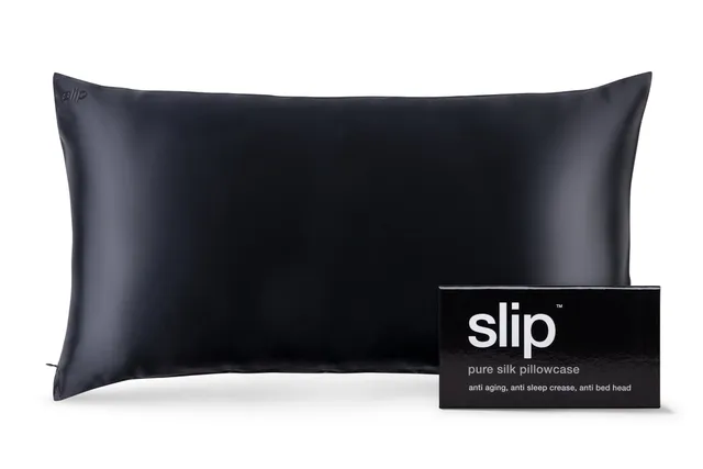 Slip King Zippered Pillowcase Black taie d'oreiller 51x91