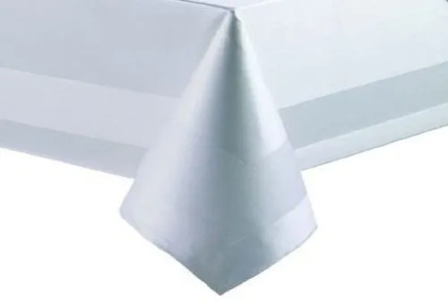 Texpot Tischdecken nappe coton blanche 140x140 cm