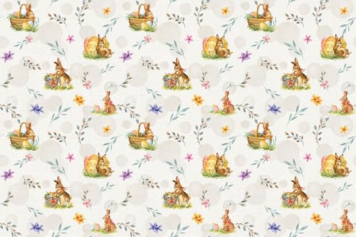 TEXPOT Gartentischdecken Pâques toile cirée 340x140 cm PVC