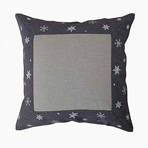 TEXPOT Étoiles Dorées 40x40 housse de coussin beige Noël