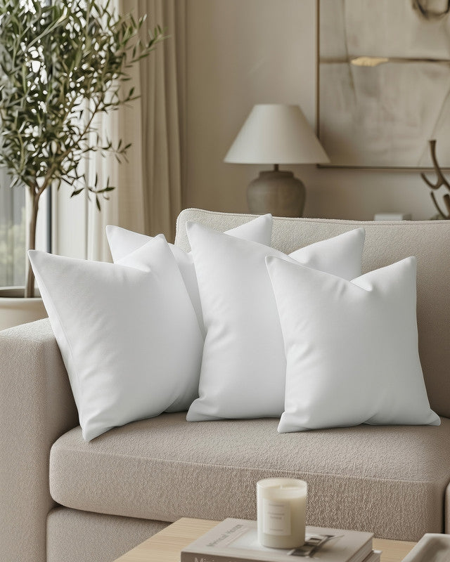 Utopia Bedding Pillows Insert coussin blanc 12x12 lot 4