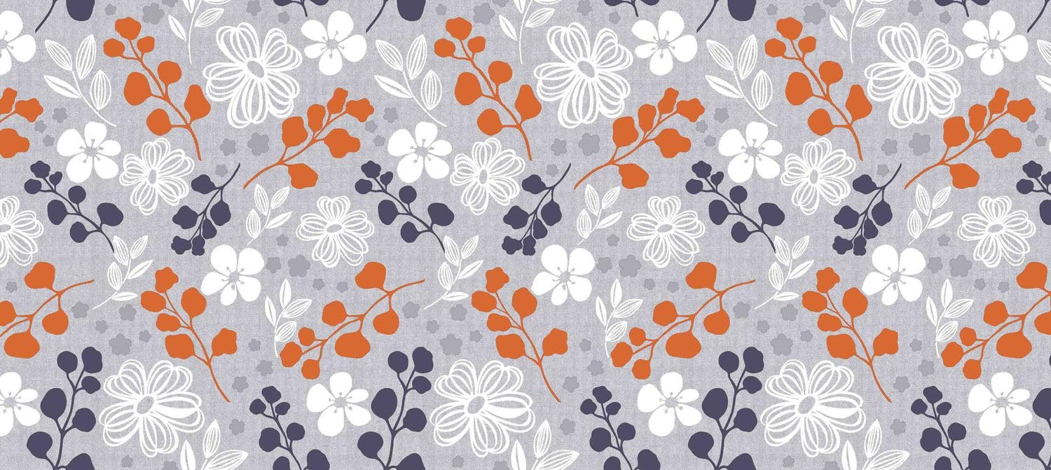 TEXPOT Gartentischdecken toile cirée 140x160 cm motif floral