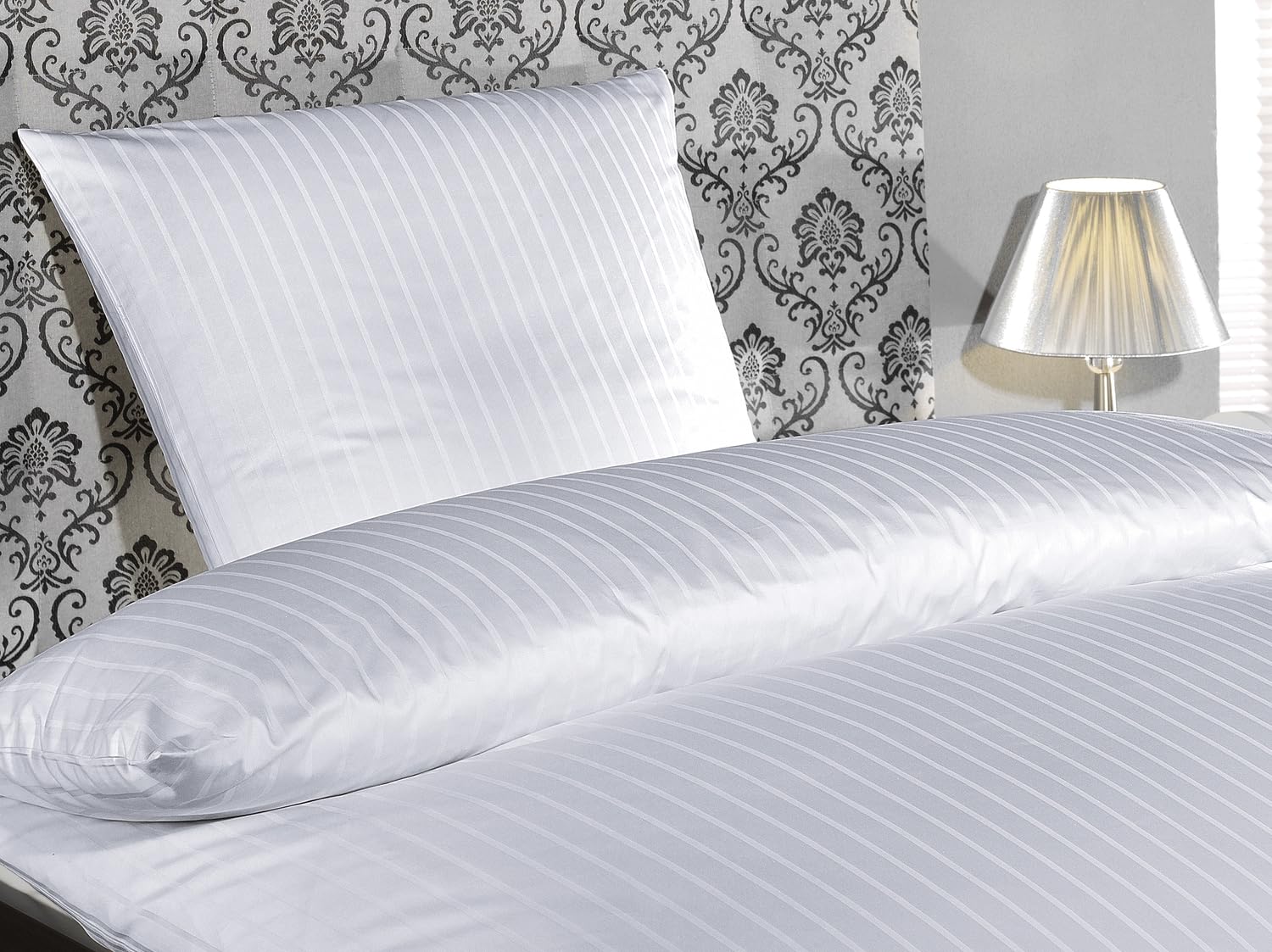 Texpot Kissenhüllen taie d'oreiller 80x40 blanc coton 6-24 mm