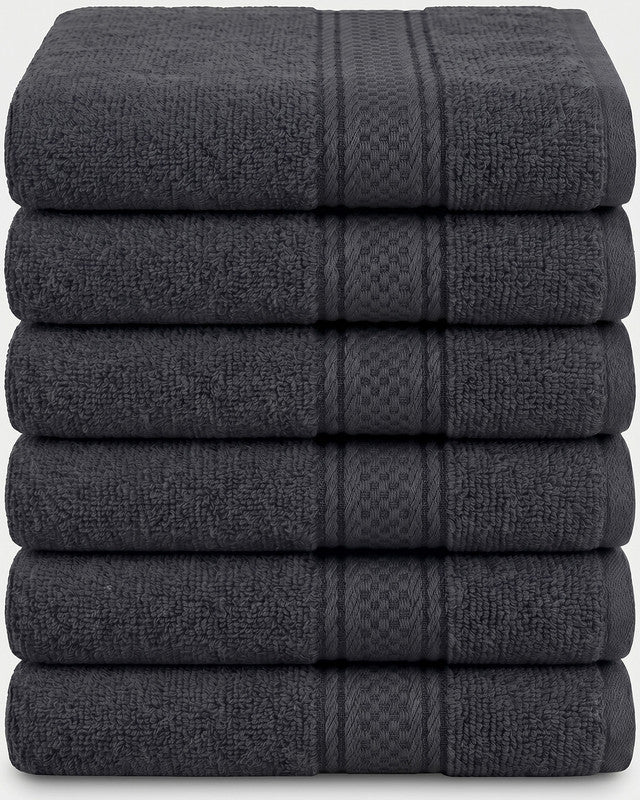 Utopia Bedding Towels serviette main coton gris lot 6
