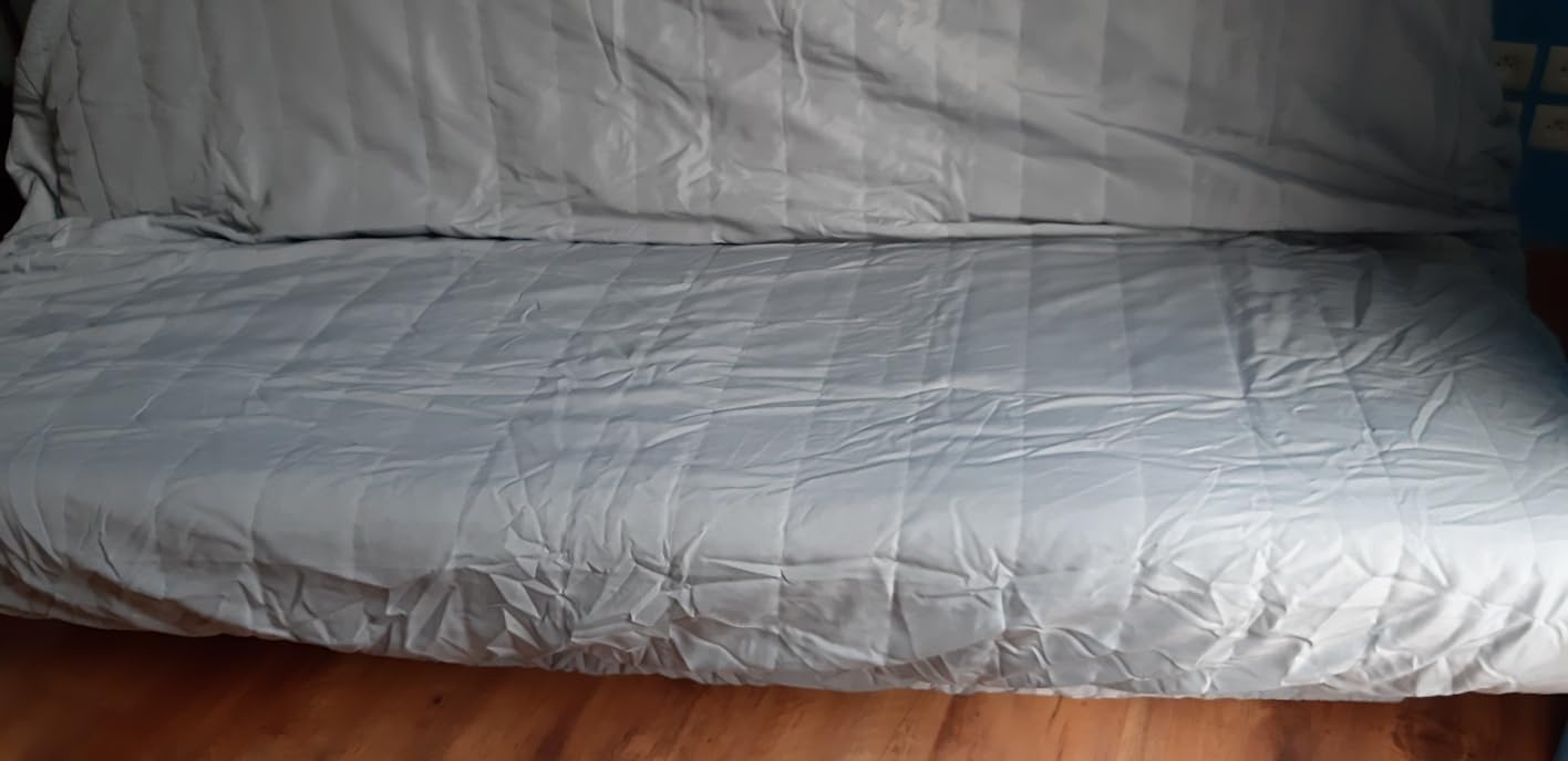 Promo Linge Draps Housse clic-clac matelassée anthracite