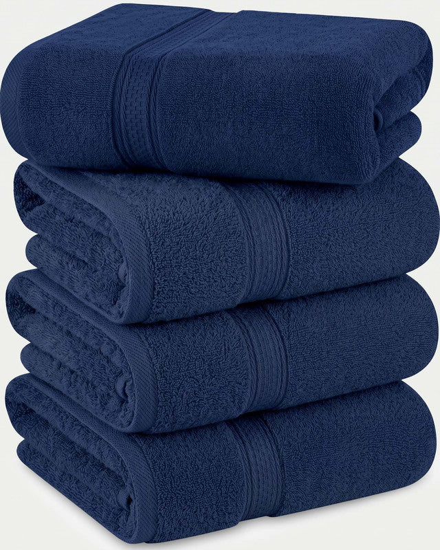 Utopia Bedding Towels grande serviette bain coton gris lot 4