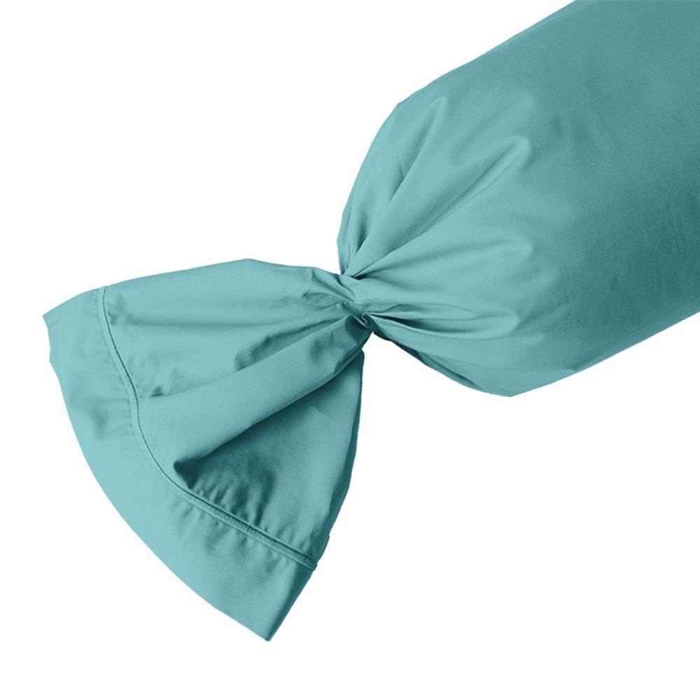 Lingorama 45x190 taie de traversin percale coton blanche