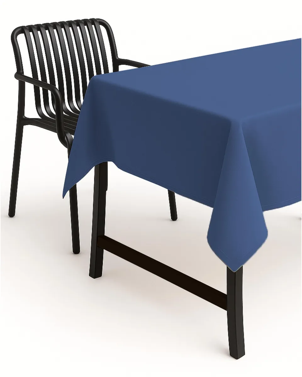 Texpot Gartentischdecken Nappe Jardin 90x90 Bleu Lin
