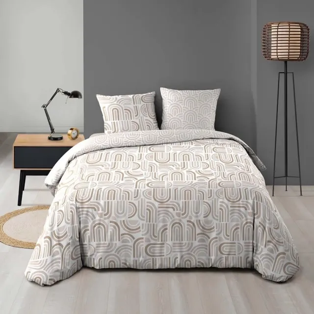 Promo Linge Pandoris parure de lit 220x240 cm microfibre imprimée