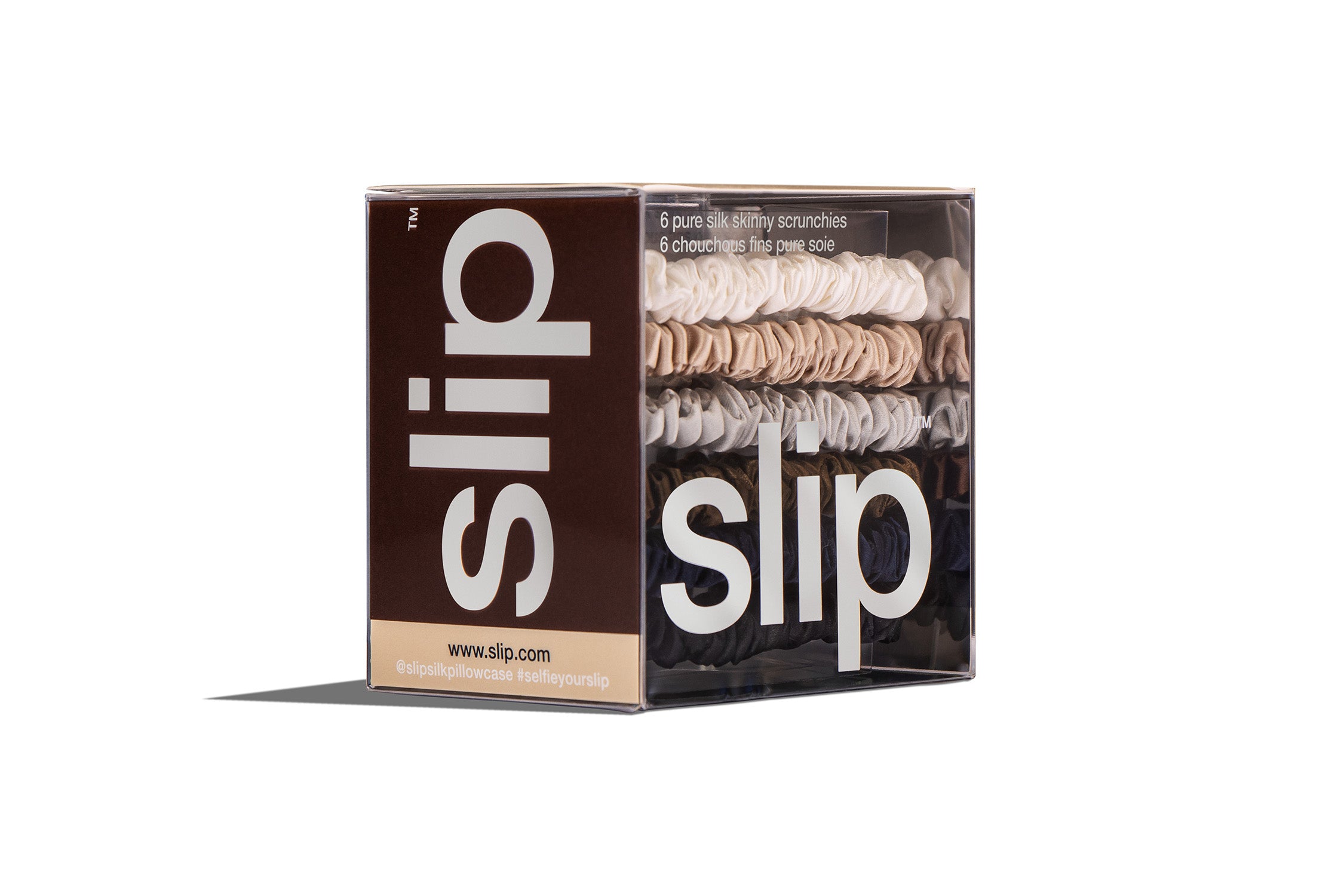 Slip Skinny Scrunchies Maya chouchou soie lot 6 anti-casse