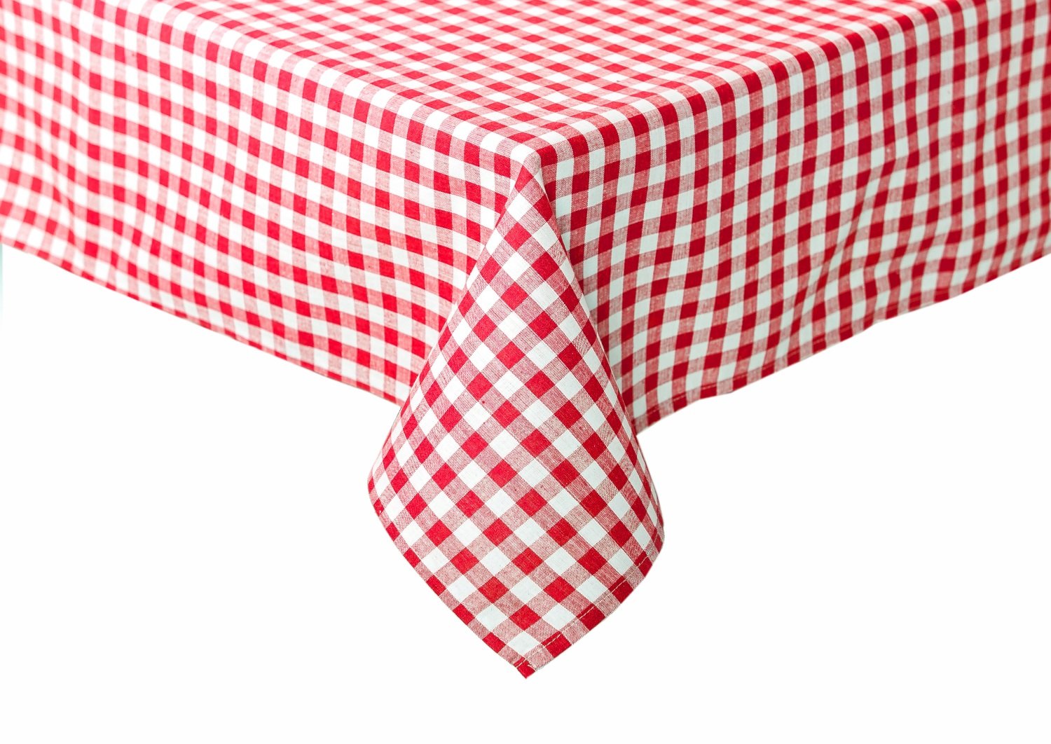 TEXPOT Tischdecken Nappe carreaux rouge 90x260 coton
