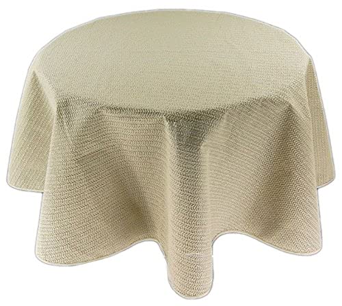 Texpot Gartentischdecken nappe ronde PVC beige Ø 140 cm