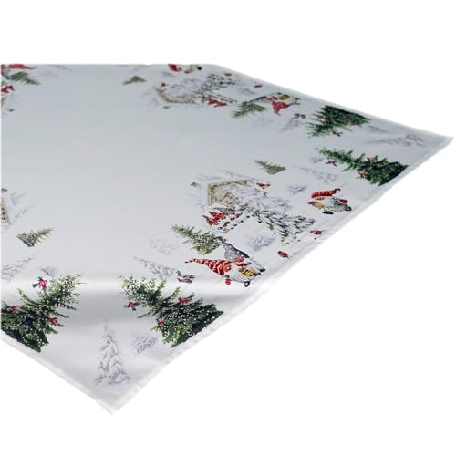 TEXPOT Tischdecken nappe 85x85 lutin neige polyester