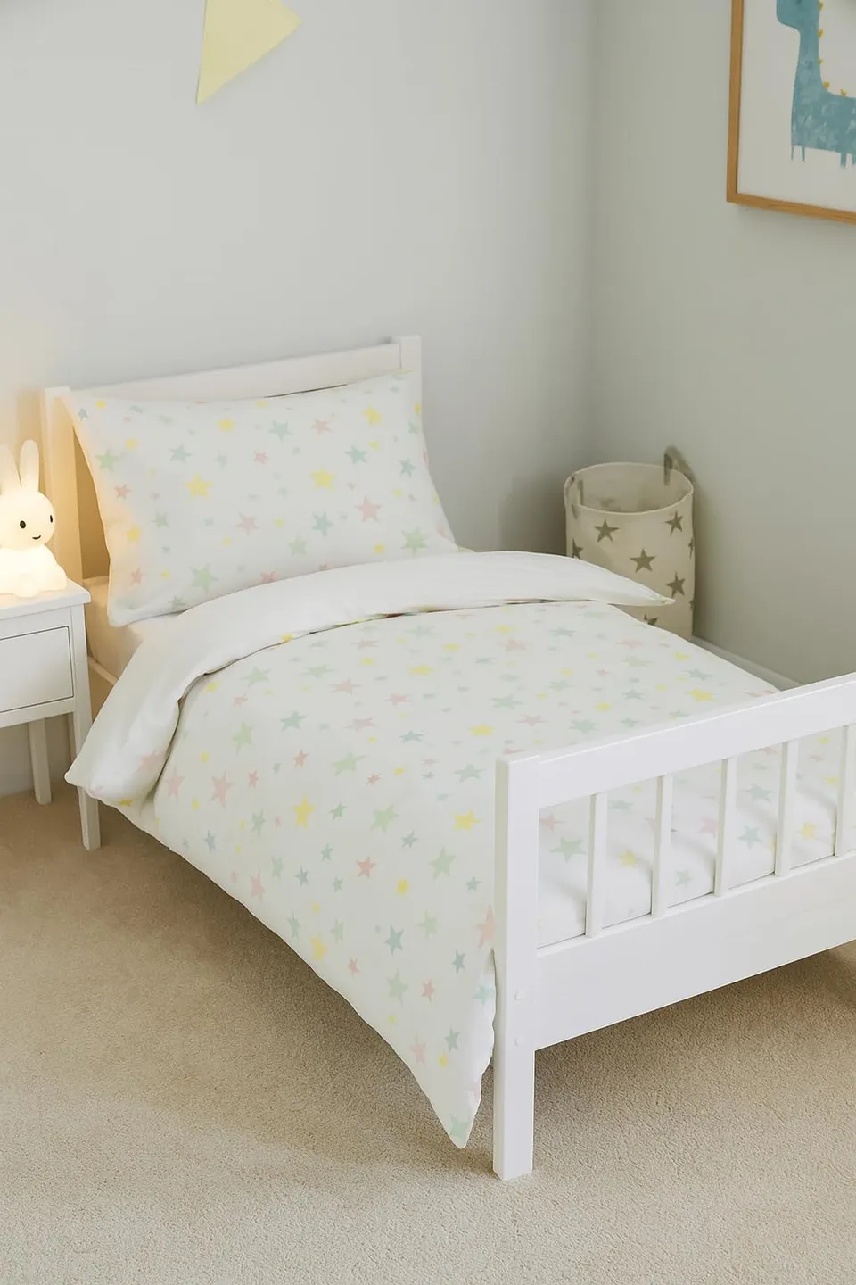 TEXPOT Kinderbettwäsche parure enfant étoiles 100x135+60x40