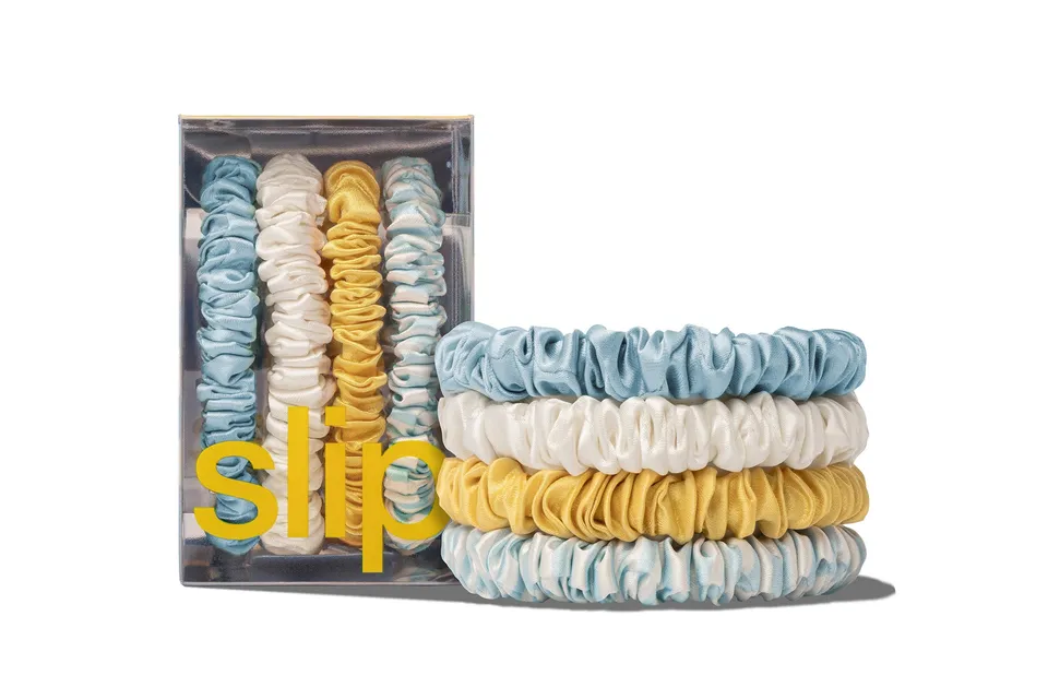 Slip Skinny Scrunchies Argentina chouchou soie lot 4