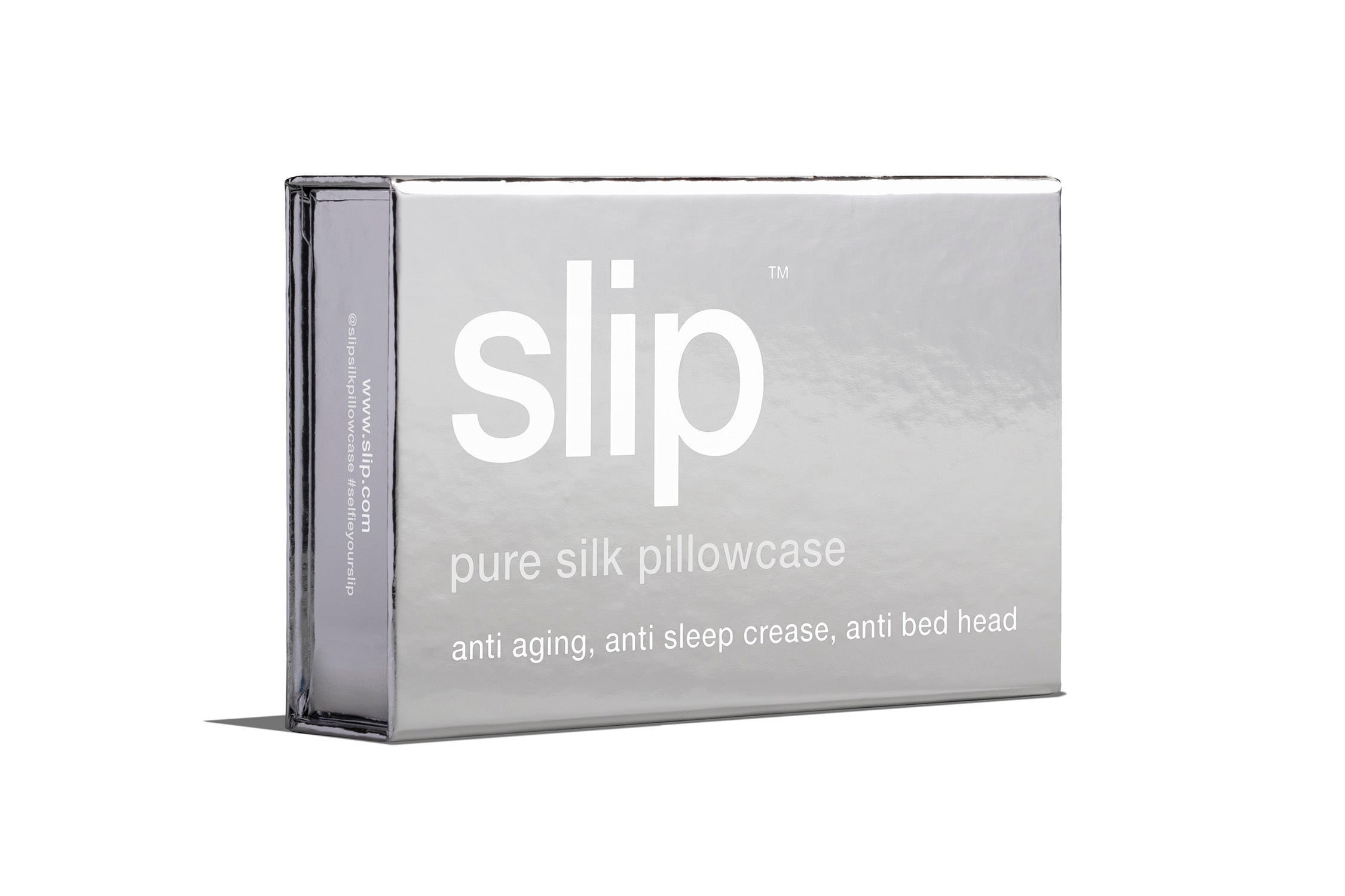 Slip Queen Zippered Pillowcase taie d’oreiller silver 51x76