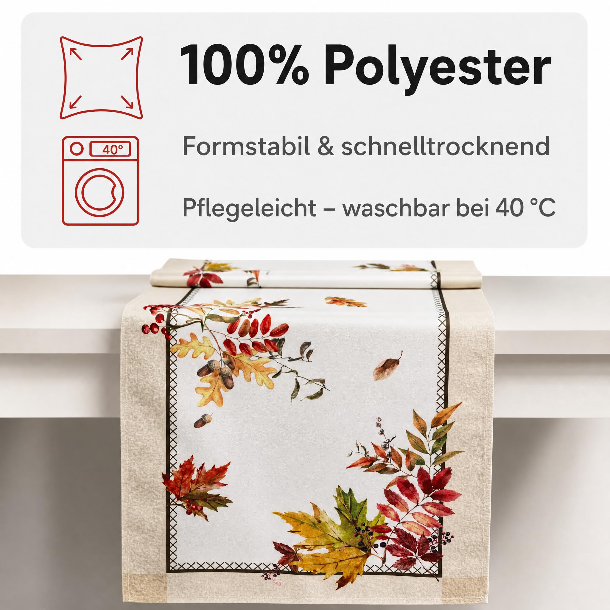 TEXPOT Tischläufer chemin table automne 40x140