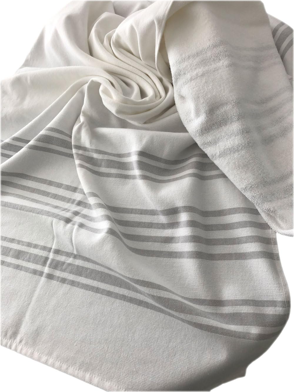 TEXPOT Badezimmer drap de sauna 70x180 cm coton gris