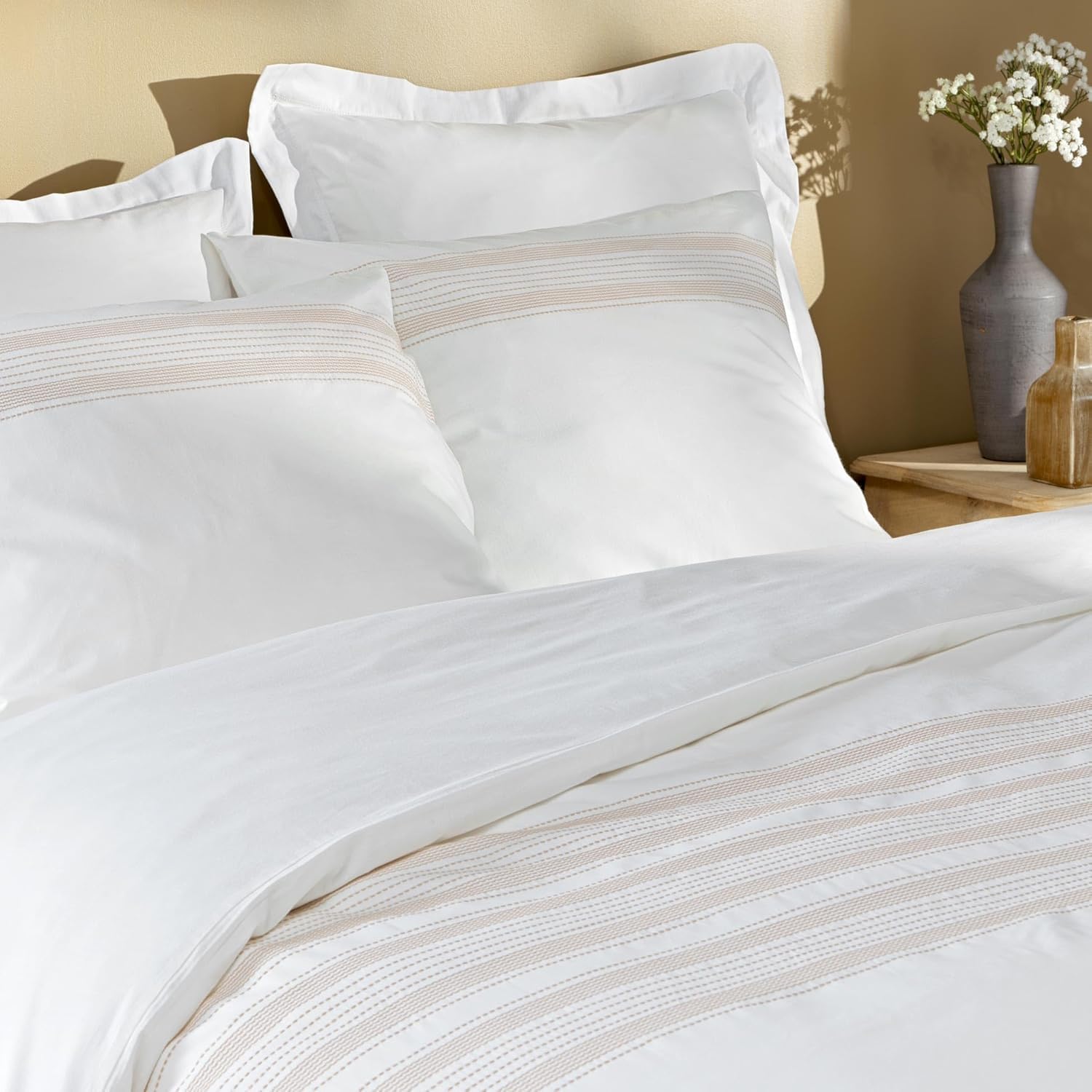 Promo Linge Opera parure lit coton 240x220 cm 3 pièces