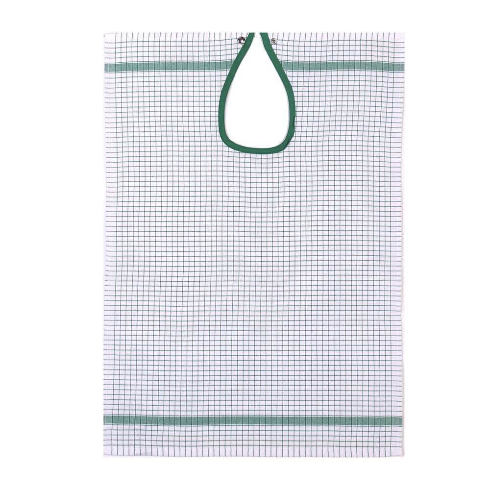 Gaufrex Bavoir adulte carreaux pur coton 50x80